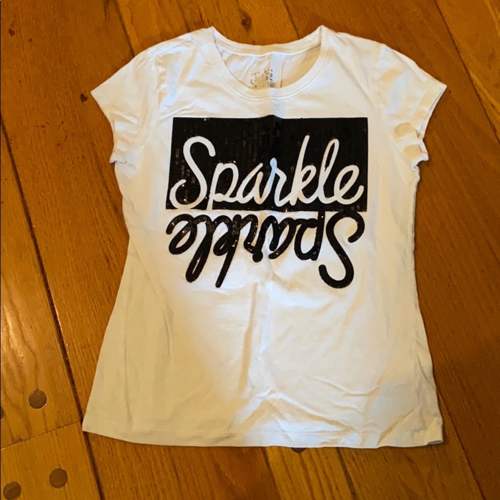 White sequin shirt
